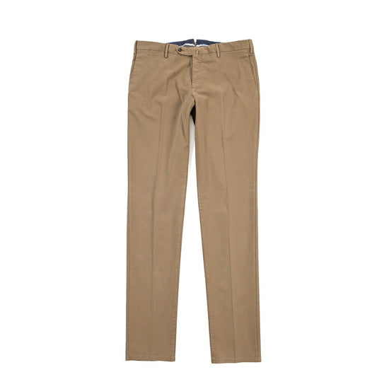 PT TORINO “SLIM FIT” モダール混コットン ノータックパンツ