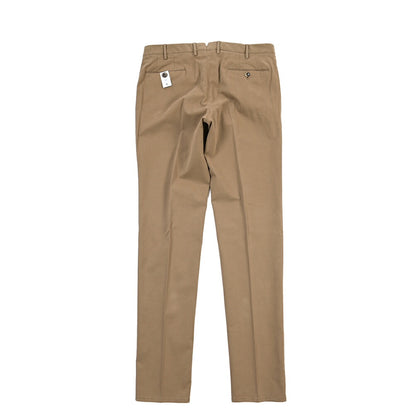 PT TORINO “SLIM FIT” モダール混コットン ノータックパンツ