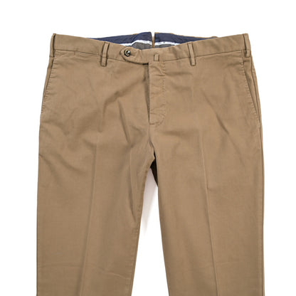 PT TORINO “SLIM FIT” モダール混コットン ノータックパンツ