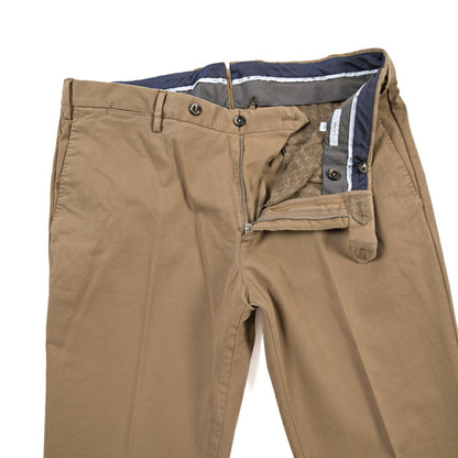 PT TORINO “SLIM FIT” モダール混コットン ノータックパンツ