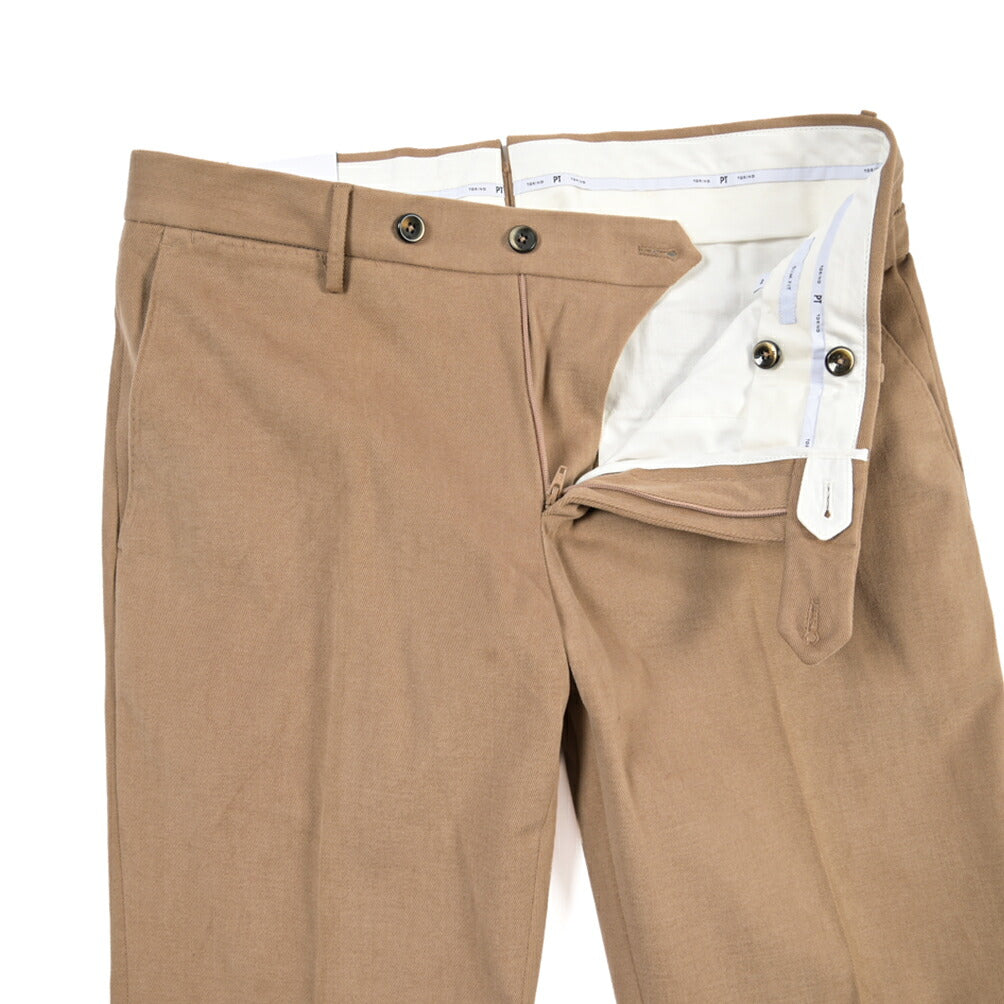 PT TORINO “SLIM FIT” ストレッチコットン ノータックパンツ