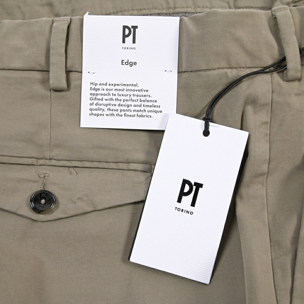 PT TORINO Edge “REBEL FIT” ストレッチコットン ワンタックパンツ