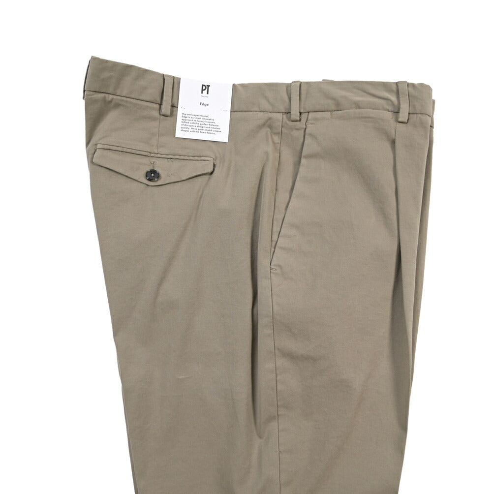 PT TORINO Edge “REBEL FIT” ストレッチコットン ワンタックパンツ