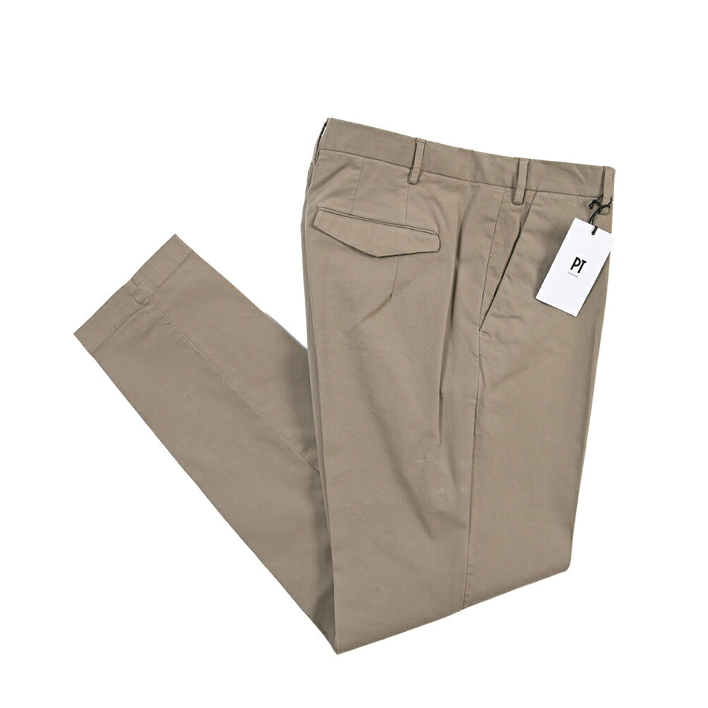 PT TORINO “MASTER FIT” ストレッチコットン ノータックパンツ