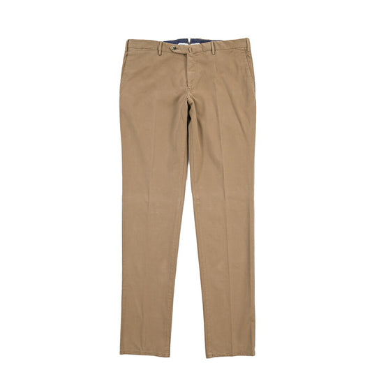 PT TORINO “SLIM FIT” モダール混コットン ノータックパンツ