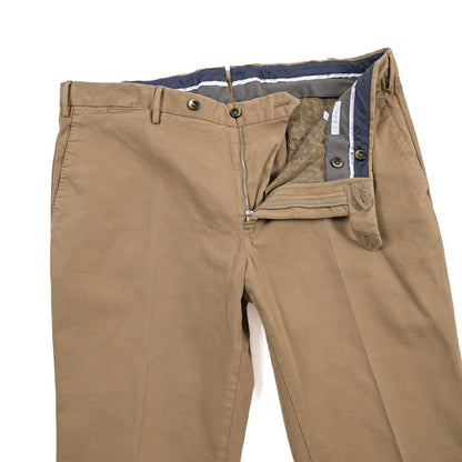 PT TORINO “SLIM FIT” モダール混コットン ノータックパンツ