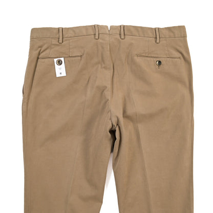 PT TORINO “SLIM FIT” モダール混コットン ノータックパンツ