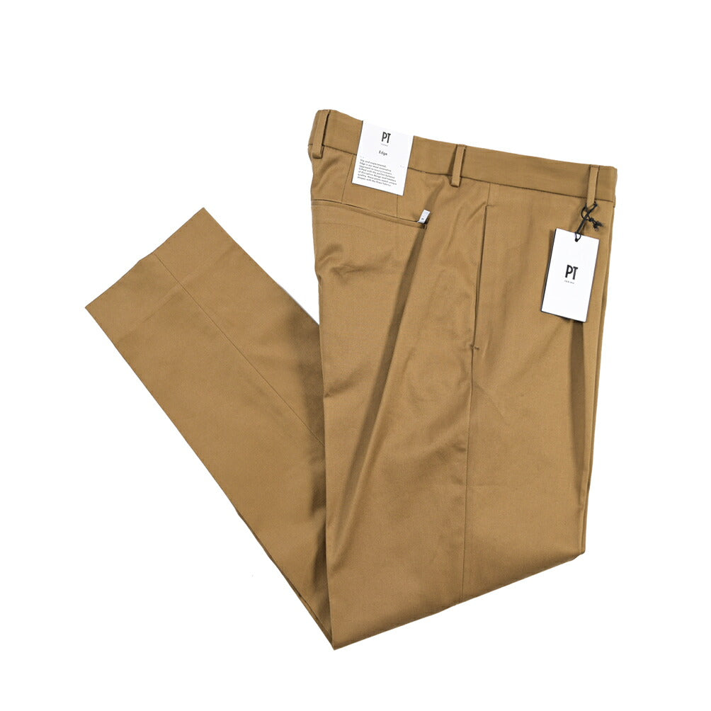 PT TORINO Edge “UNDICI” ストレッチコットン ワンタックパンツ