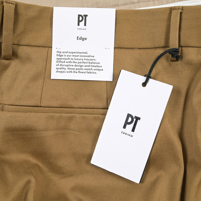 PT TORINO Edge “UNDICI” ストレッチコットン ワンタックパンツ
