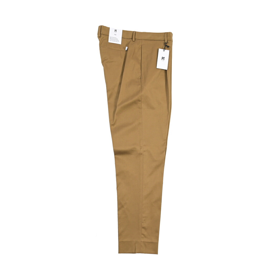 PT TORINO Edge “UNDICI” ストレッチコットン ワンタックパンツ