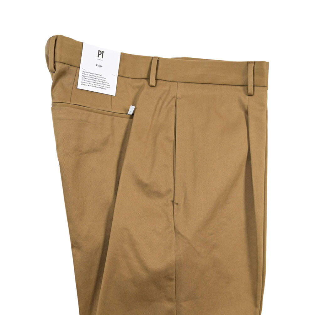 PT TORINO Edge “UNDICI” ストレッチコットン ワンタックパンツ
