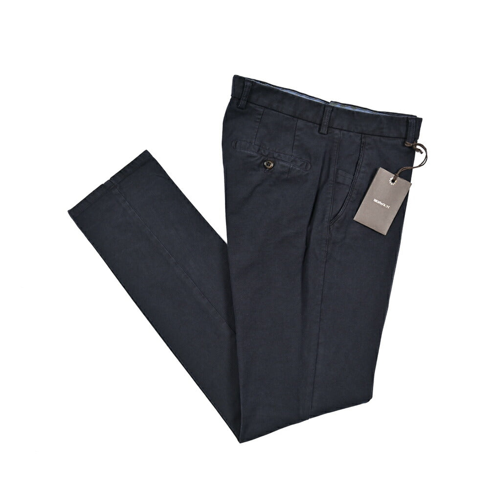 BERWICH “SC SLIM-GD” ストレッチコットン ノータックチノパンツ
