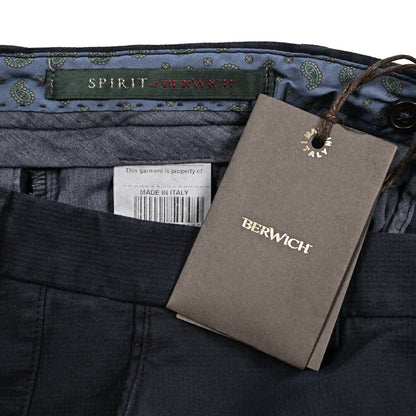 BERWICH “SC SLIM-GD” ストレッチコットン ノータックチノパンツ