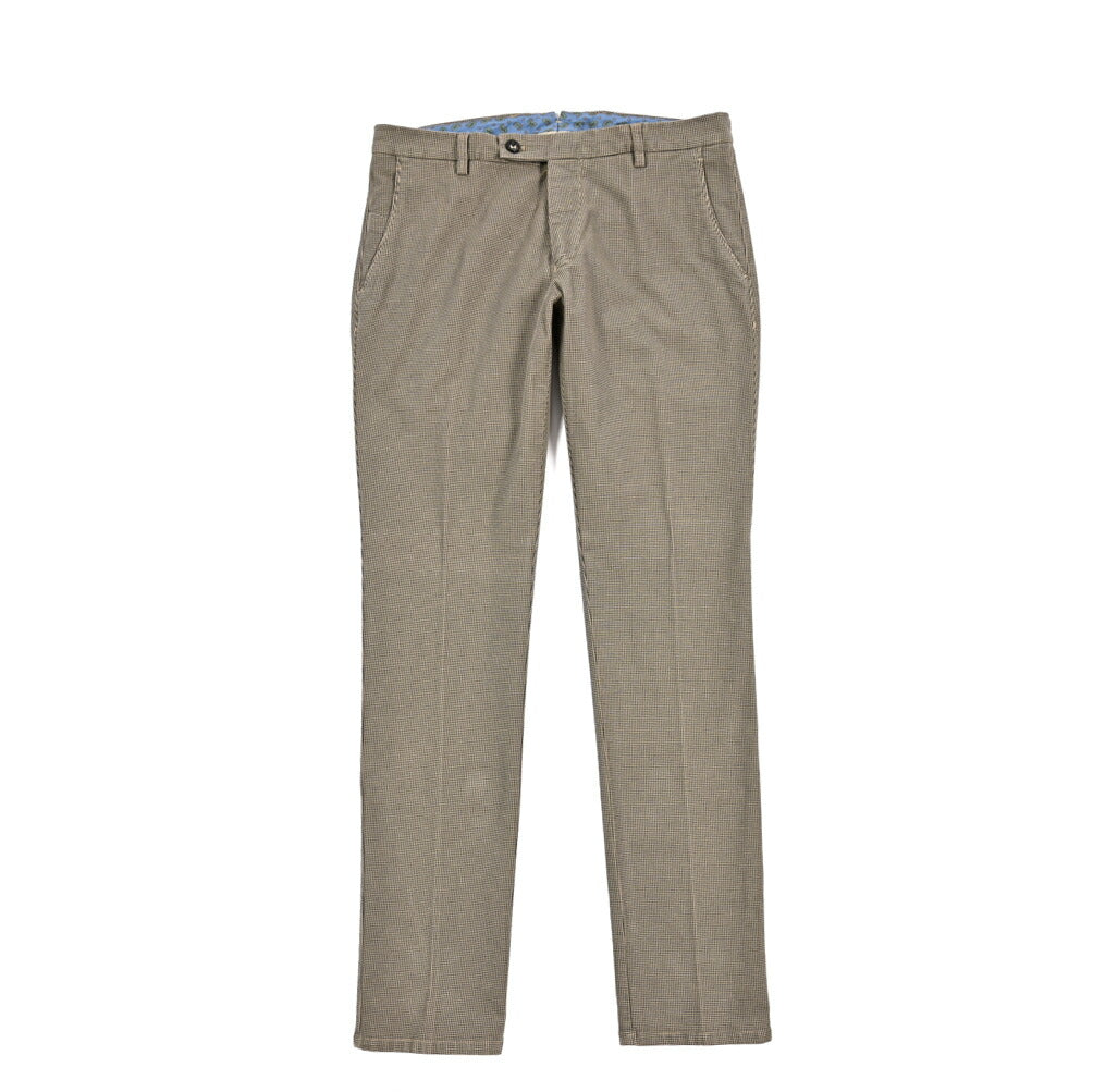 BERWICH “SC SLIM-GD” ストレッチコットン ノータックチノパンツ