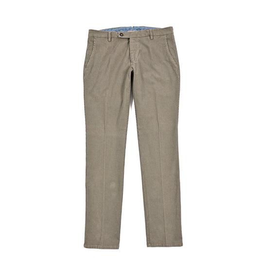 BERWICH “SC SLIM-GD” ストレッチコットン ノータックチノパンツ