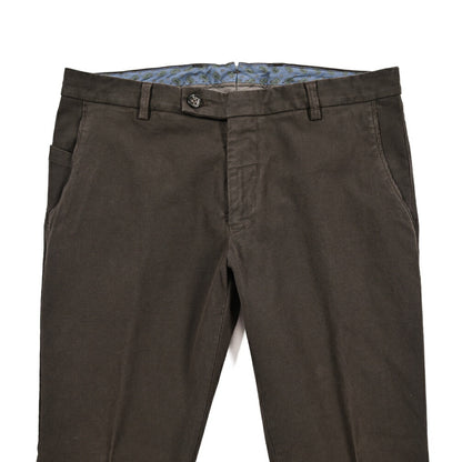 BERWICH “SC SLIM-GD” ストレッチコットン ノータックチノパンツ