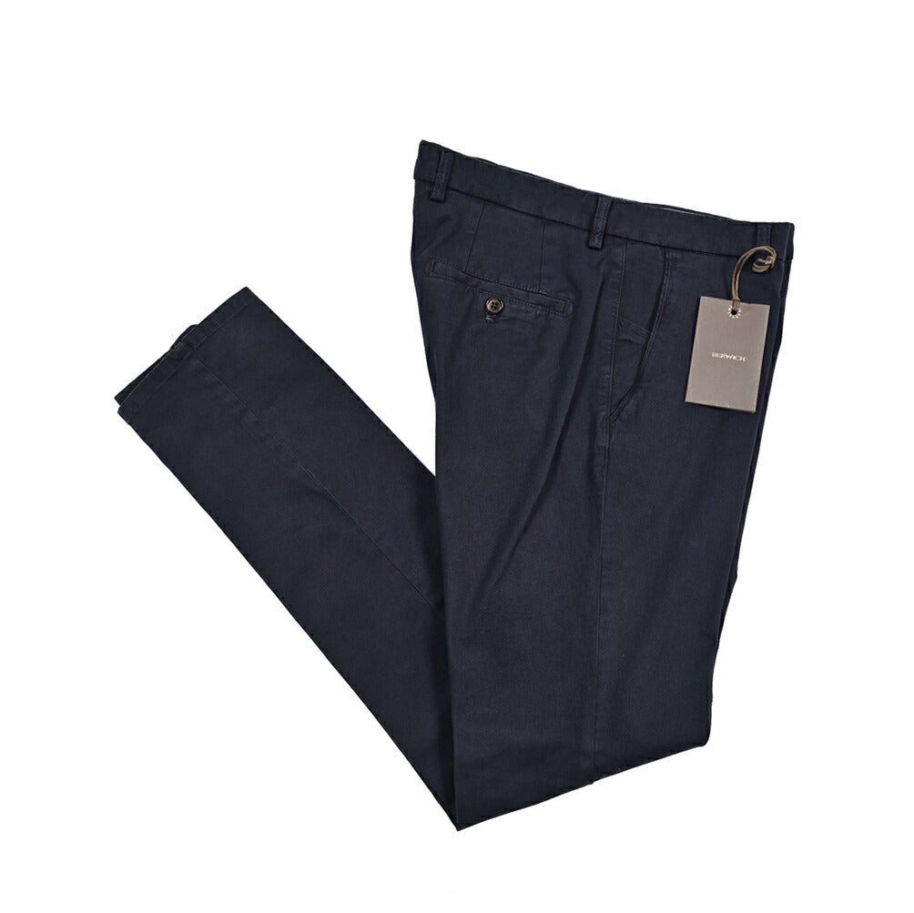 BERWICH “SC SLIM-GD” ストレッチコットン ノータックチノパンツ