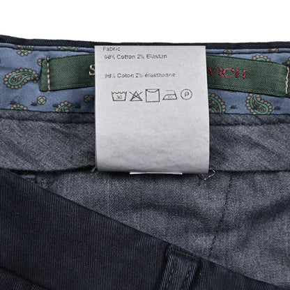 BERWICH “SC SLIM-GD” ストレッチコットン ノータックチノパンツ