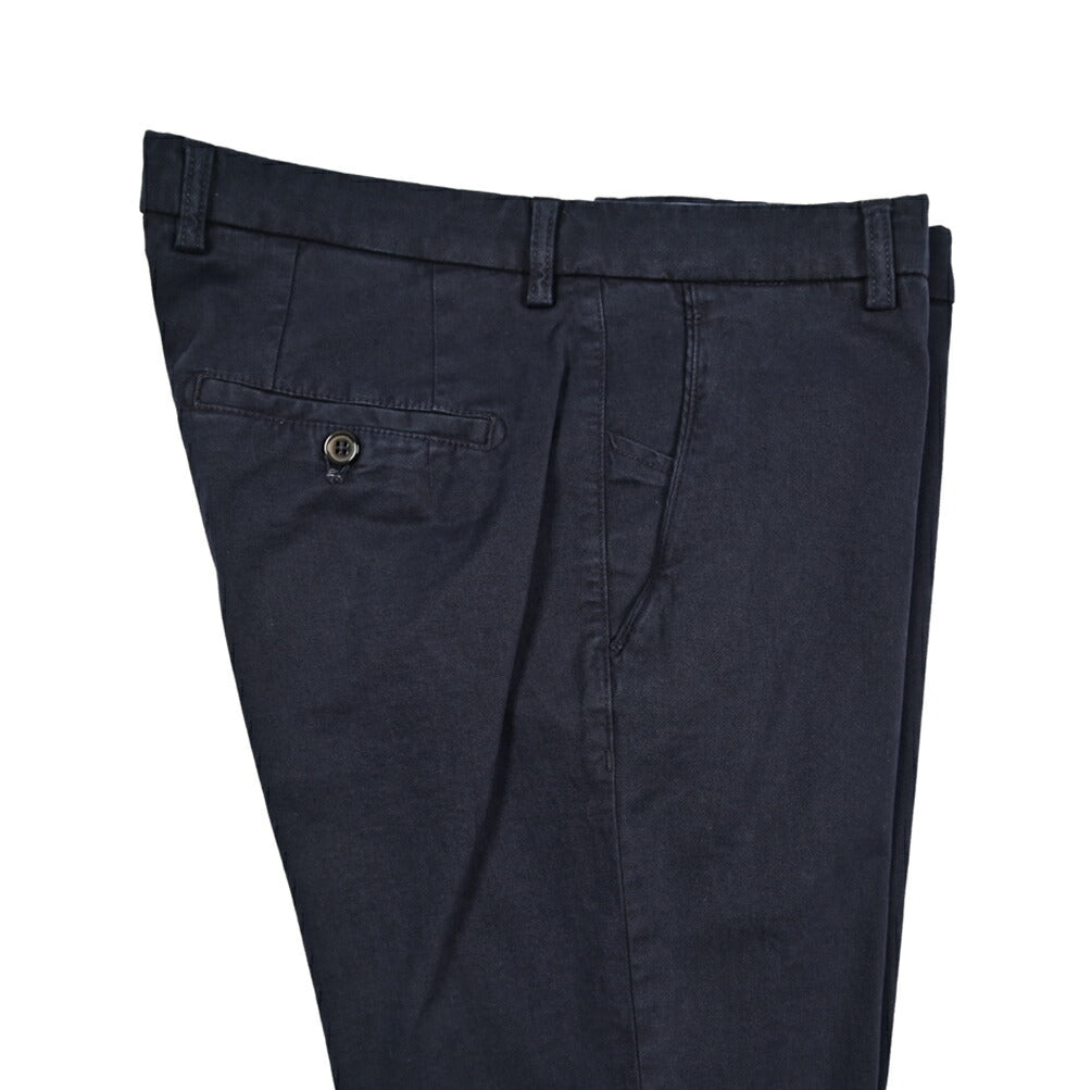 BERWICH “SC SLIM-GD” ストレッチコットン ノータックチノパンツ
