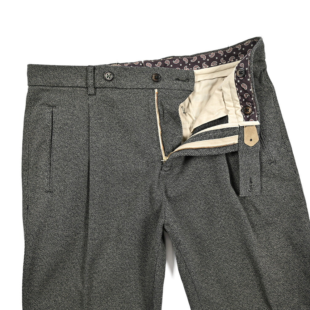 BERWICH “RETRO-GD” ストレッチコットン ワンタックパンツ