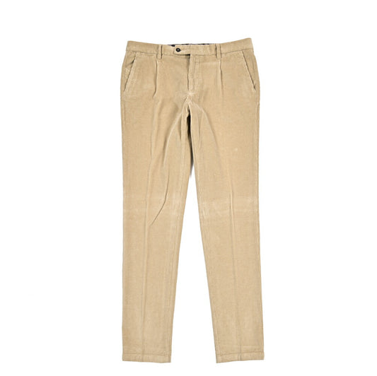BERWICH “MORELLO 1P-GD” ストレッチコットン 中畝コーデュロイワンタックパンツ