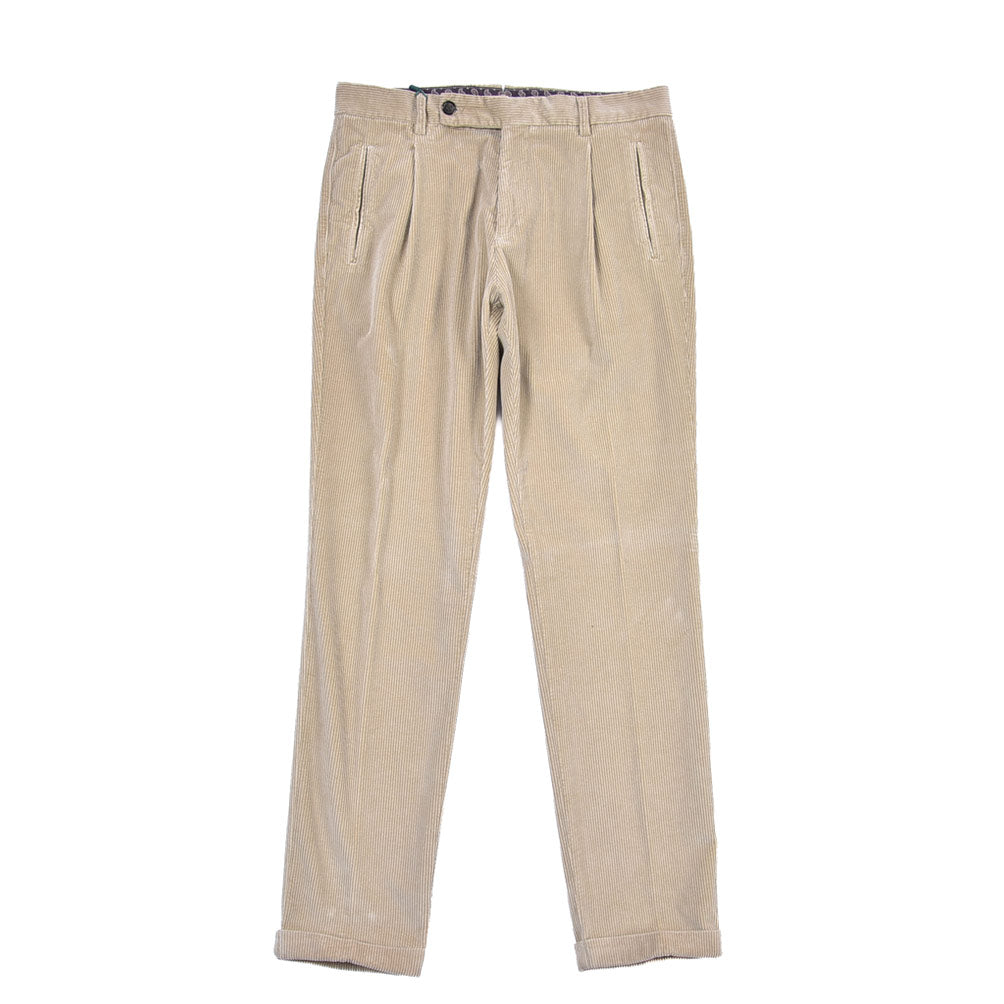 BERWICH “RETRO LONG-GD” ストレッチコットン 中畝コーデュロイワンタックパンツ