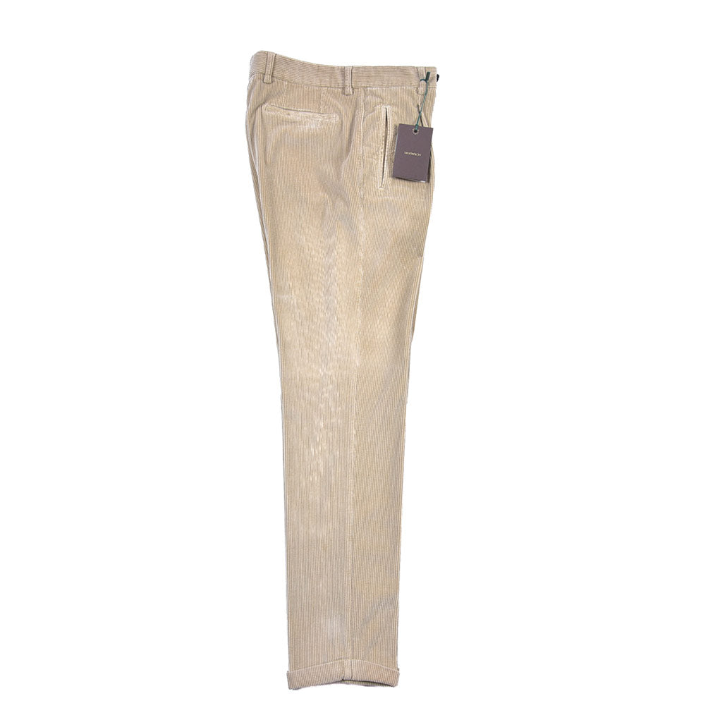 BERWICH “RETRO LONG-GD” ストレッチコットン 中畝コーデュロイワンタックパンツ