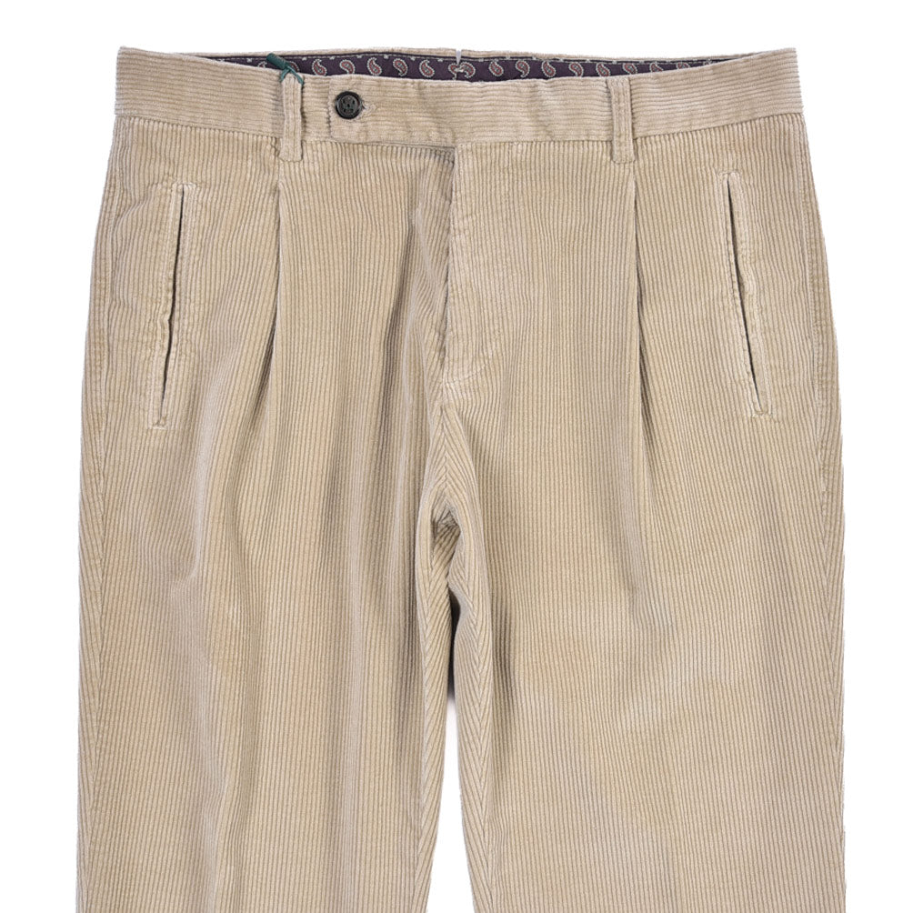 BERWICH “RETRO LONG-GD” ストレッチコットン 中畝コーデュロイワンタックパンツ