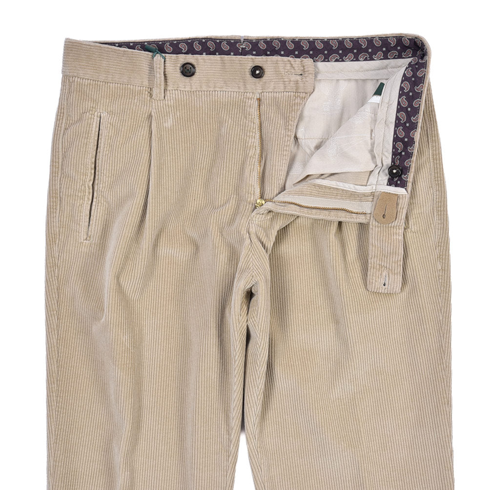 BERWICH “RETRO LONG-GD” ストレッチコットン 中畝コーデュロイワンタックパンツ