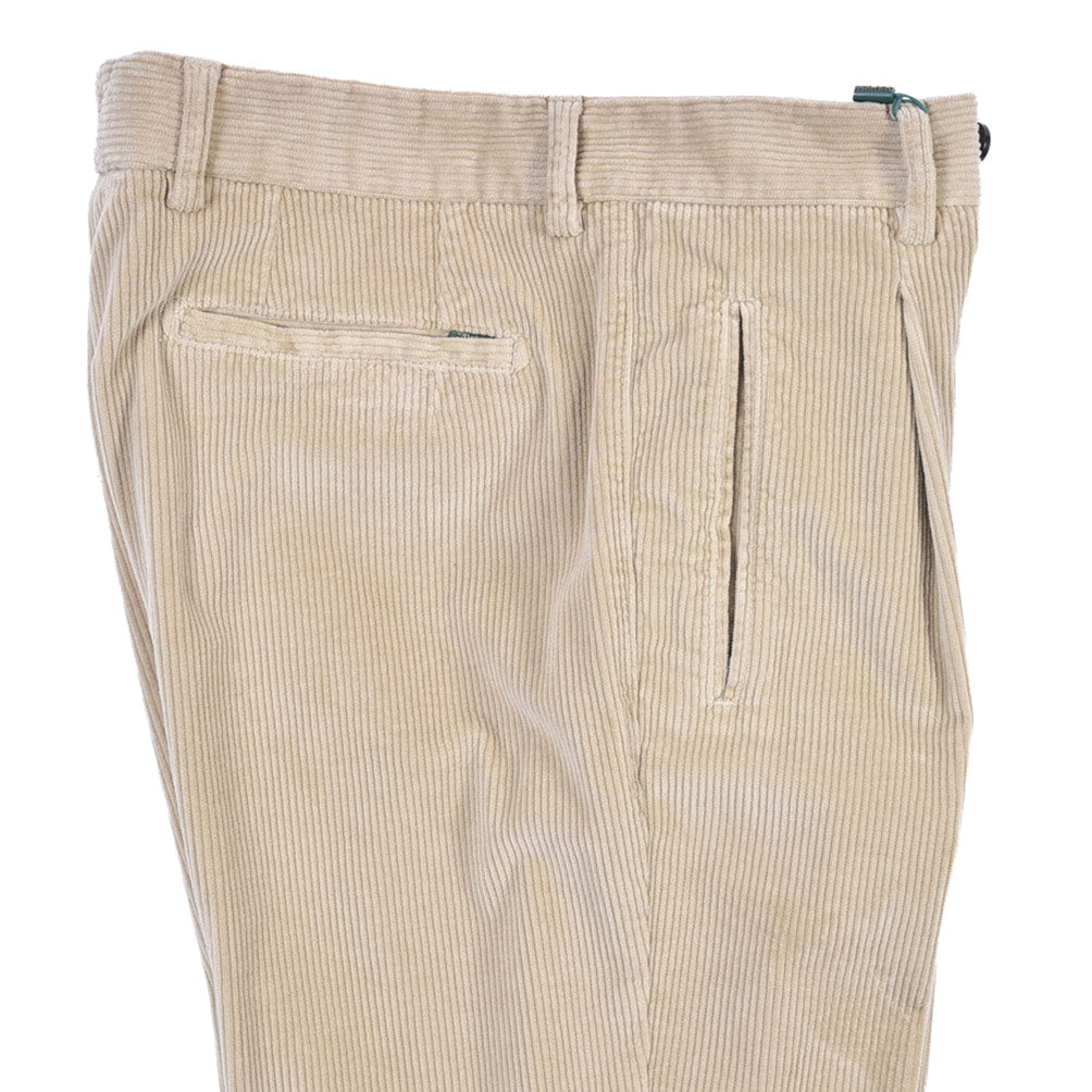 BERWICH “RETRO LONG-GD” ストレッチコットン 中畝コーデュロイワンタックパンツ
