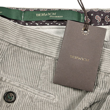 BERWICH “MORELLO 1P-GD” ストレッチコットン 中畝コーデュロイワンタックパンツ