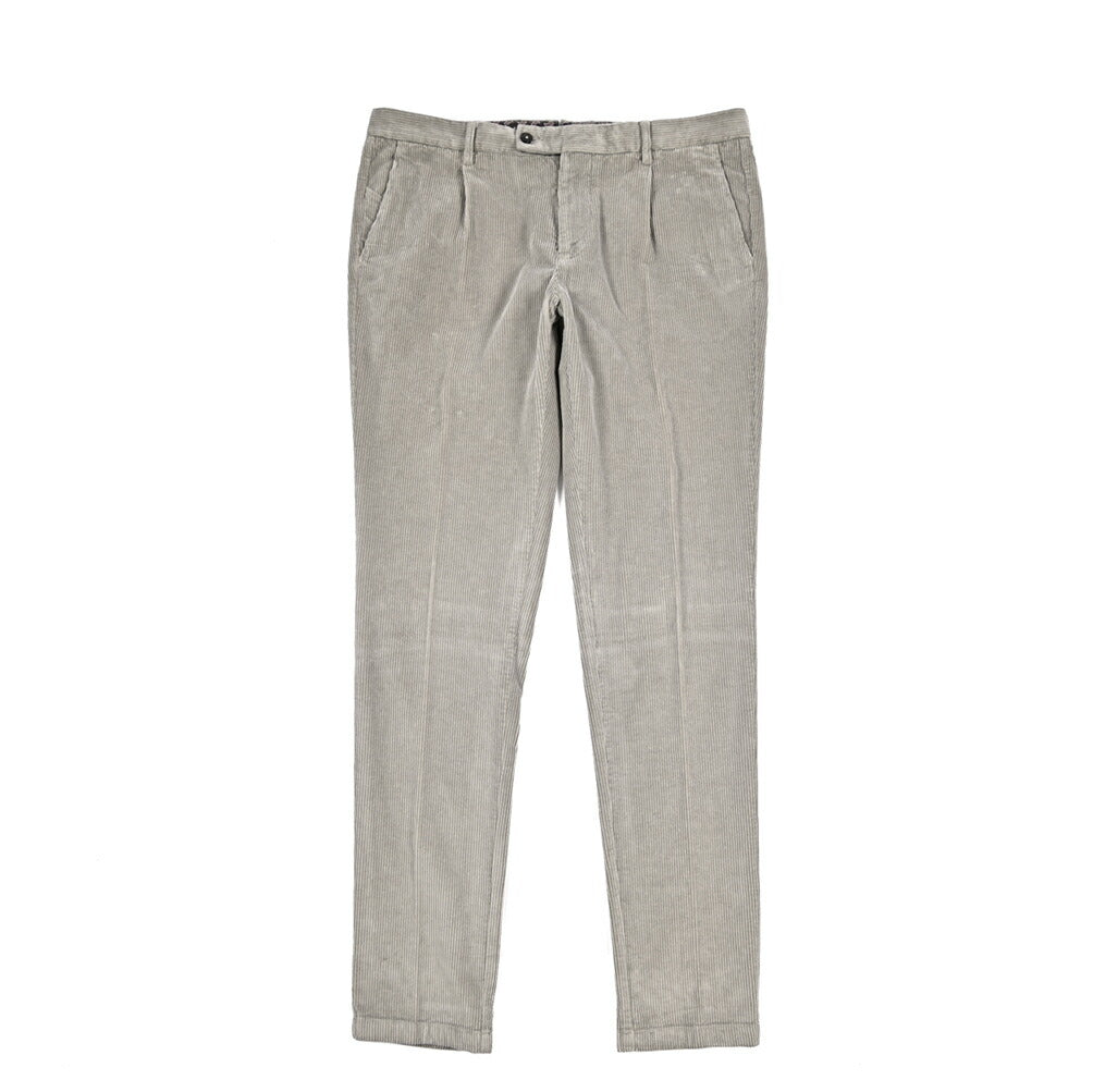 BERWICH “MORELLO 1P-GD” ストレッチコットン 中畝コーデュロイワンタックパンツ
