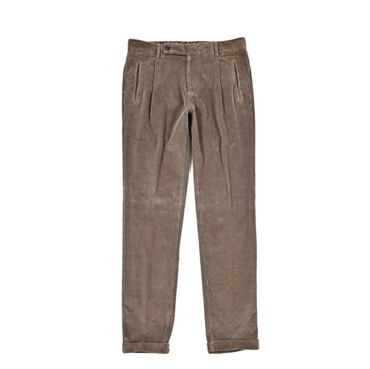 BERWICH “RETRO LONG-GD” ストレッチコットン 中畝コーデュロイワンタックパンツ