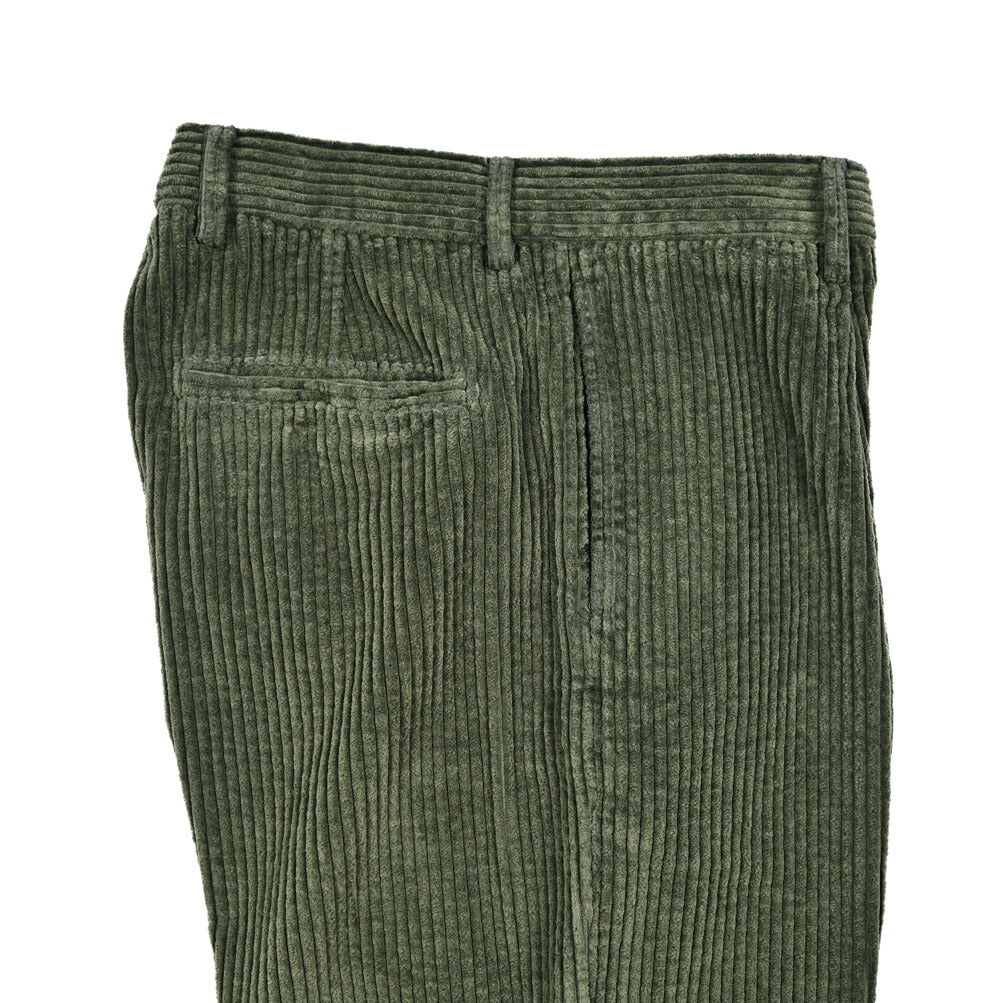 BERWICH “CHIAIA LONG-GD” コットン100% 太畝コーデュロイワンタックパンツ
