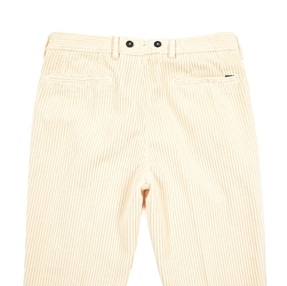 BERWICH “BARBER LONG-GD” コットン100% 太畝コーデュロイツータックパンツ