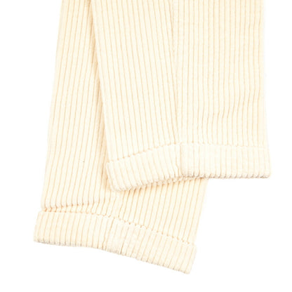 BERWICH “BARBER LONG-GD” コットン100% 太畝コーデュロイツータックパンツ