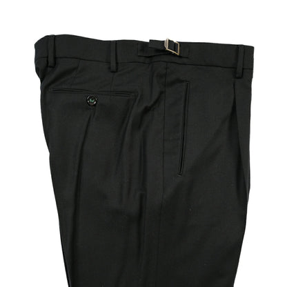 BERWICH “RETRO LONG” ウォッシャブルウール100% ワンタックスラックス