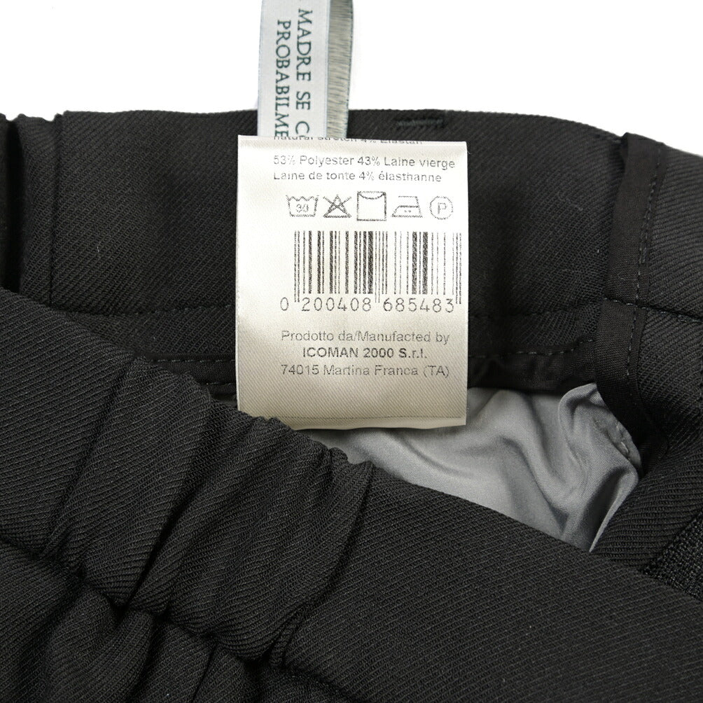 BERWICH “MORELLO ELAX” ストレッチウォッシャブルウール ノータックスラックス