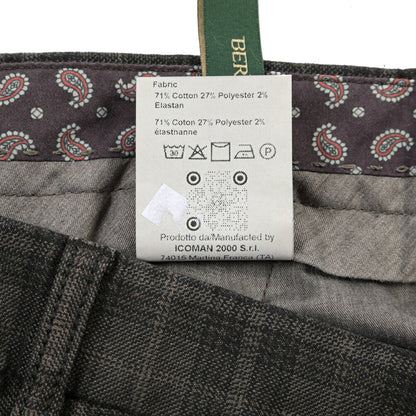 BERWICH “MORELLO-GD” ストレッチコットン ノータックチノパンツ