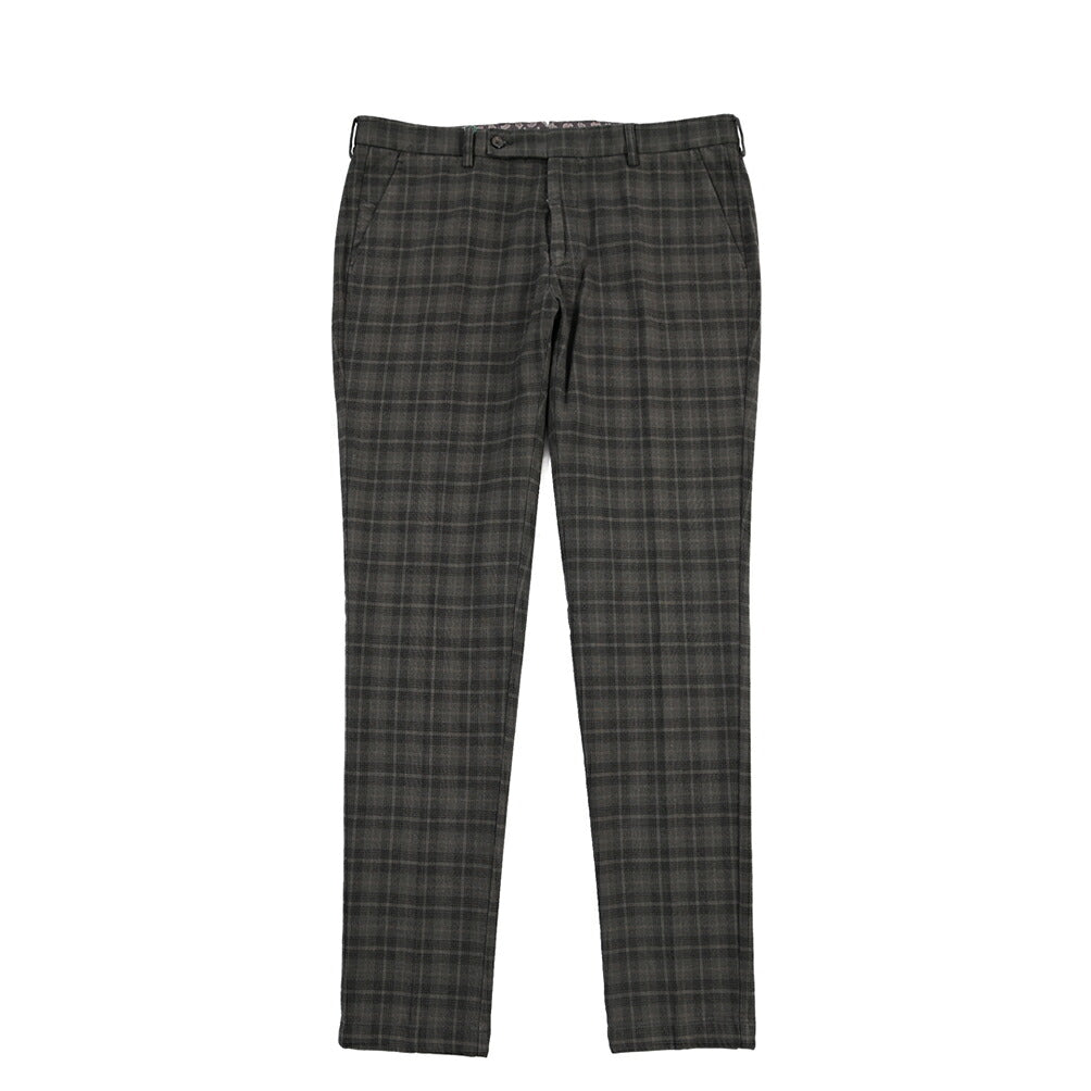 BERWICH “MORELLO-GD” ストレッチコットン ノータックチノパンツ