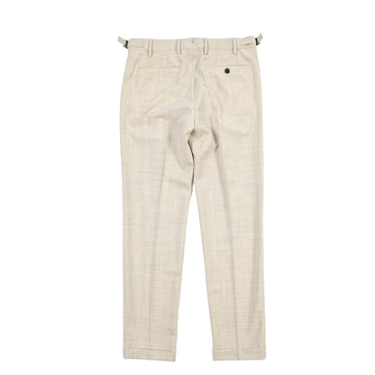 BERWICH “RETRO LONG” ストレッチウォッシャブルウールワンタックスラックス