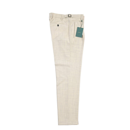 BERWICH “RETRO LONG” ストレッチウォッシャブルウールワンタックスラックス