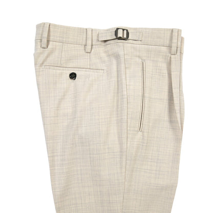 BERWICH “RETRO LONG” ストレッチウォッシャブルウールワンタックスラックス