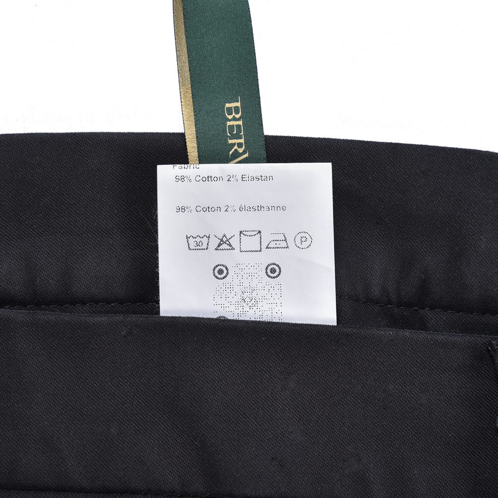 BERWICH “CHIAIA LONG-GD 1P” ストレッチコットン ワンタックチノパンツ
