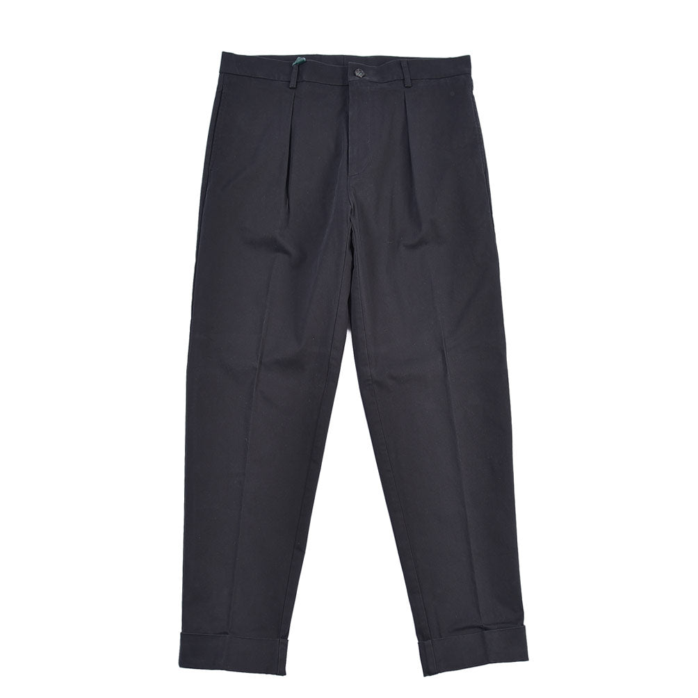 BERWICH “CHIAIA LONG-GD 1P” ストレッチコットン ワンタックチノパンツ
