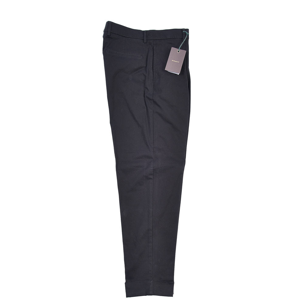BERWICH “CHIAIA LONG-GD 1P” ストレッチコットン ワンタックチノパンツ