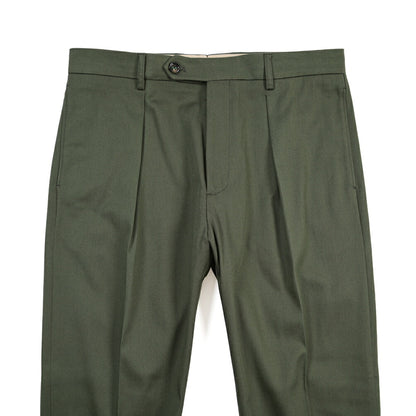 BERWICH “CHIAIA LONG 1P” ストレッチコットン ワンタックチノパンツ