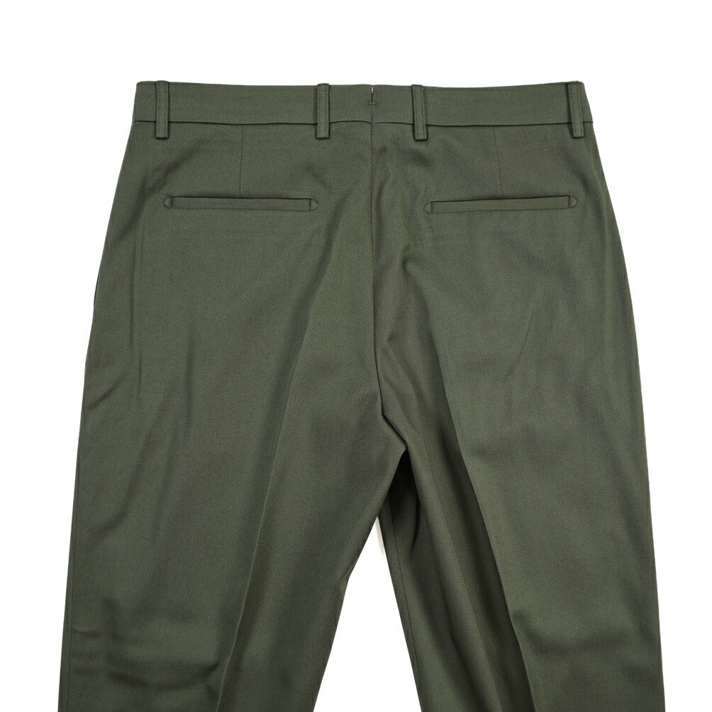 BERWICH “CHIAIA LONG 1P” ストレッチコットン ワンタックチノパンツ