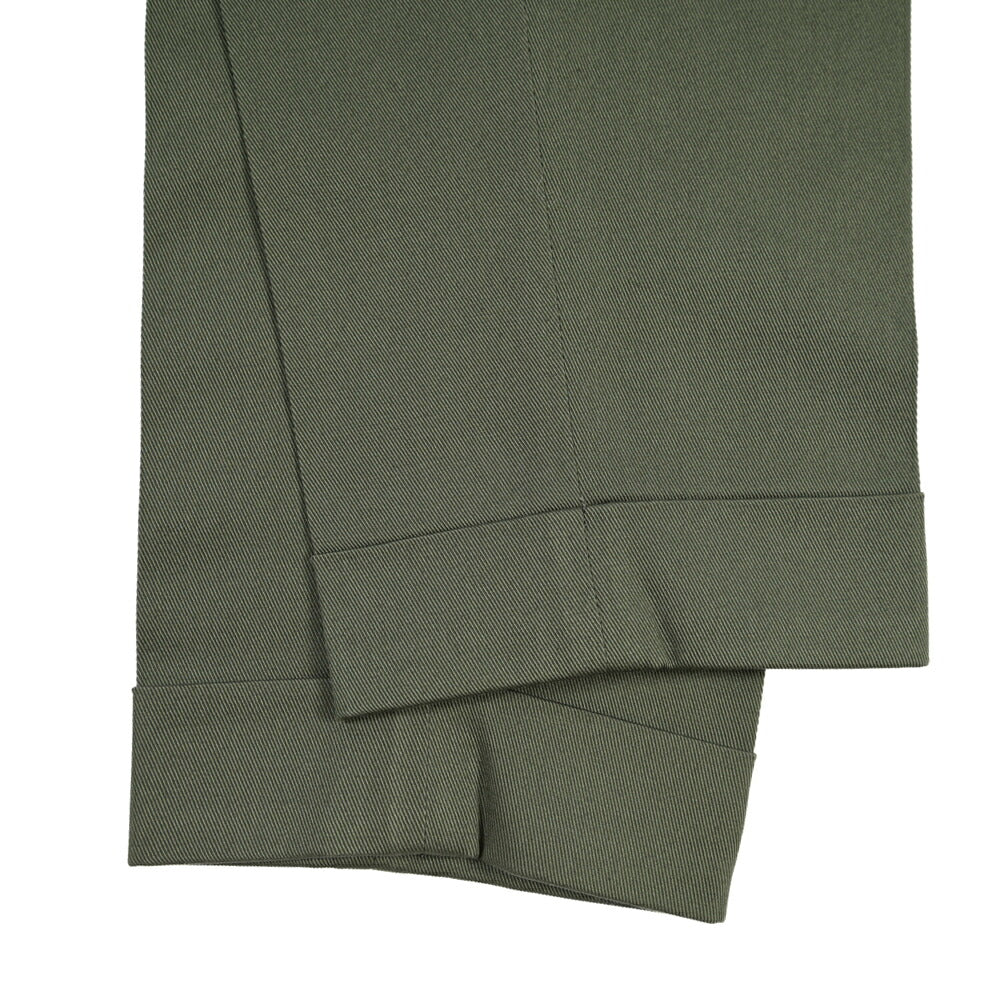 BERWICH “CHIAIA LONG 1P” ストレッチコットン ワンタックチノパンツ