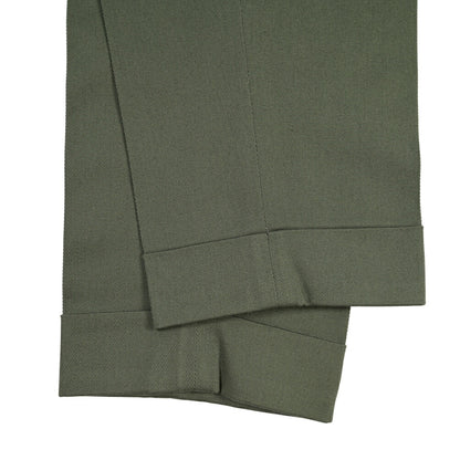 BERWICH “CHIAIA LONG 1P” ストレッチコットン ワンタックチノパンツ